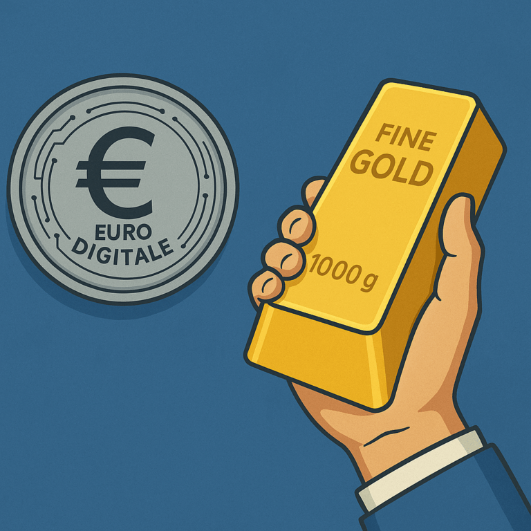 euro digitale e oro fisico